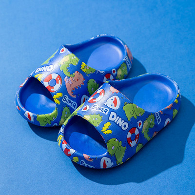 Летни гумени чехли с цветни апликации