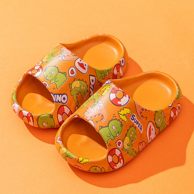 Летни гумени чехли с цветни апликации