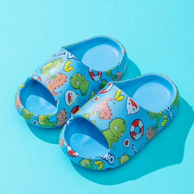 Летни гумени чехли с цветни апликации