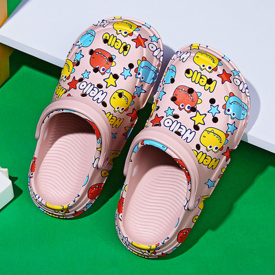 Ležerne dječje papuče s printom u boji - za djevojčice i dječake