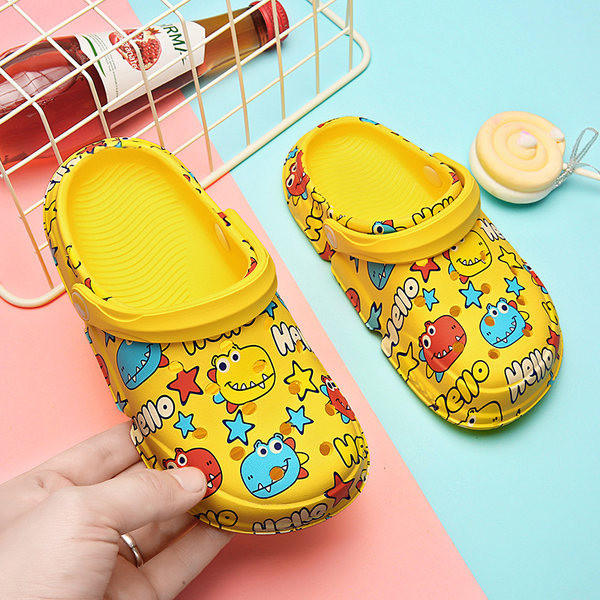 Ležerne dječje papuče s printom u boji - za djevojčice i dječake