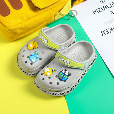 Kasdieninės vaikiškos šlepetės crocs tipo minkštais padais