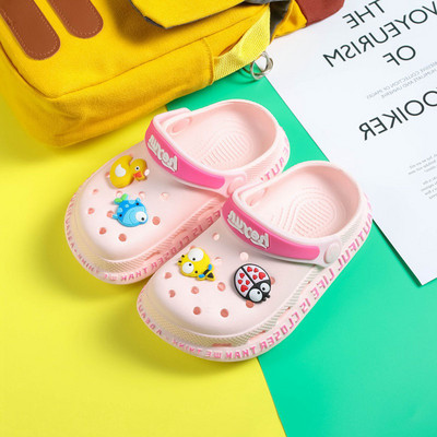 Kasdieninės vaikiškos šlepetės crocs tipo minkštais padais