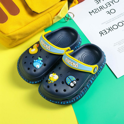 Kasdieninės vaikiškos šlepetės crocs tipo minkštais padais