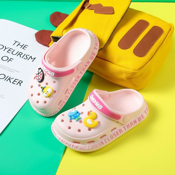 Kasdieninės vaikiškos šlepetės crocs tipo minkštais padais