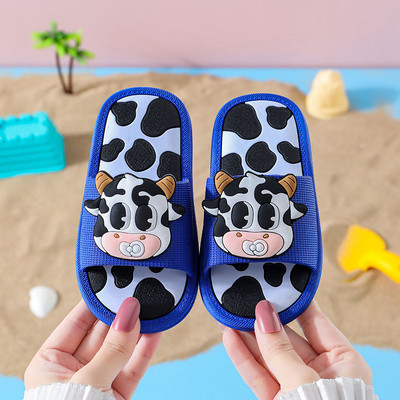 Детски  гумени чехли с цветна  апликация  