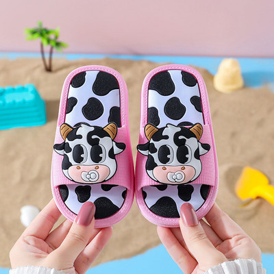 Детски  гумени чехли с цветна  апликация  