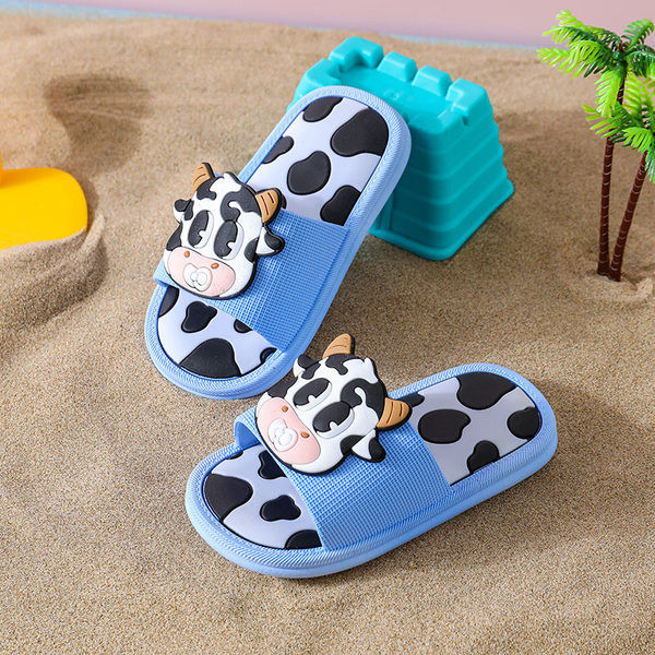 Детски  гумени чехли с цветна  апликация  