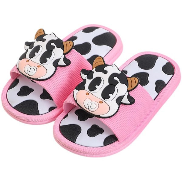 Детски  гумени чехли с цветна  апликация  