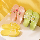 Ежедневни детски чехли с апликации и равна подметка