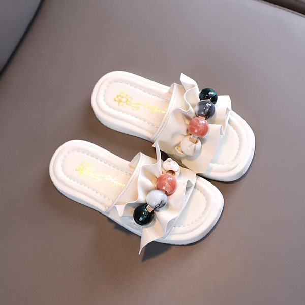 Детски модерни чехли с мъниста и къдри