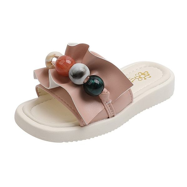 Детски модерни чехли с мъниста и къдри