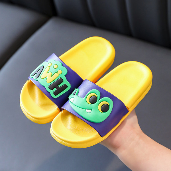 Детски унисекс чехли с цветна апликация