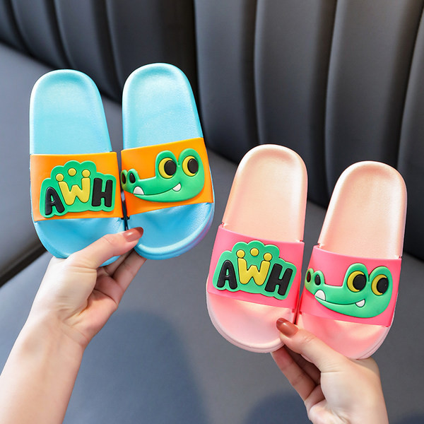 Детски унисекс чехли с цветна апликация