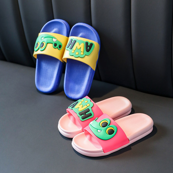 Детски унисекс чехли с цветна апликация