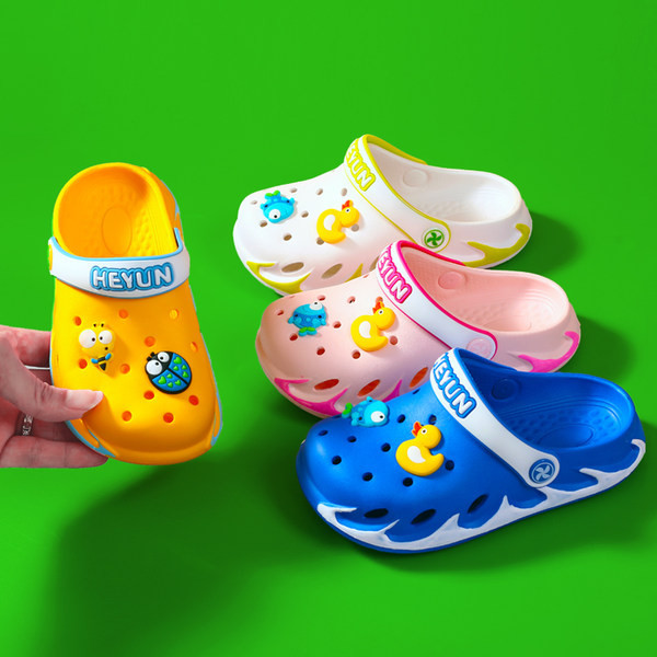 Ежедневни детски гумени чехли с равна подметка за момичета