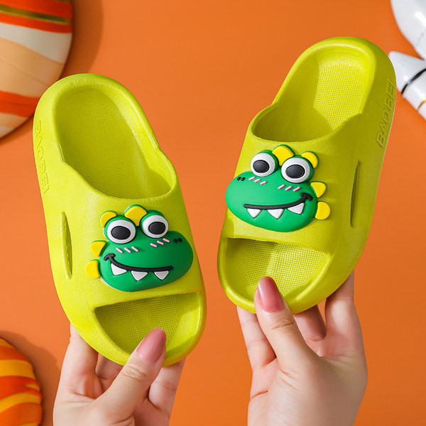 Детски гумени чехли за момчета с апликация динозавър