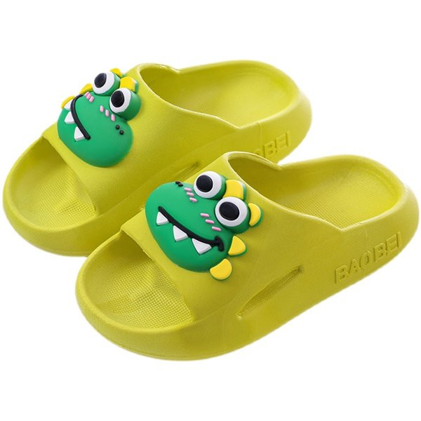 Детски гумени чехли за момчета с апликация динозавър