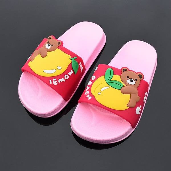 Детски чехли в син цвят с апликация подходящи за момчета