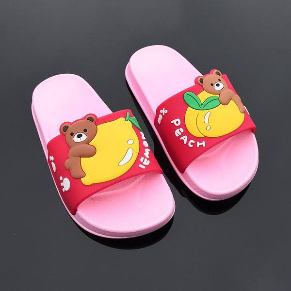 Детски чехли в син цвят с апликация подходящи за момчета