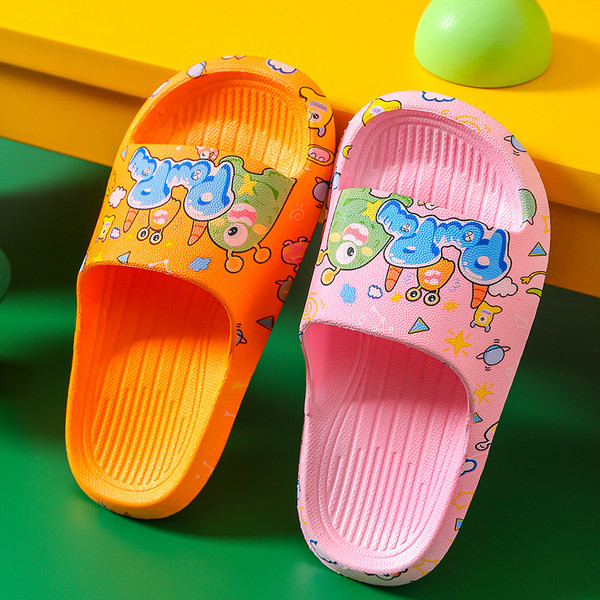 Силиконови чехли с цветна апликация за момичета и момчета