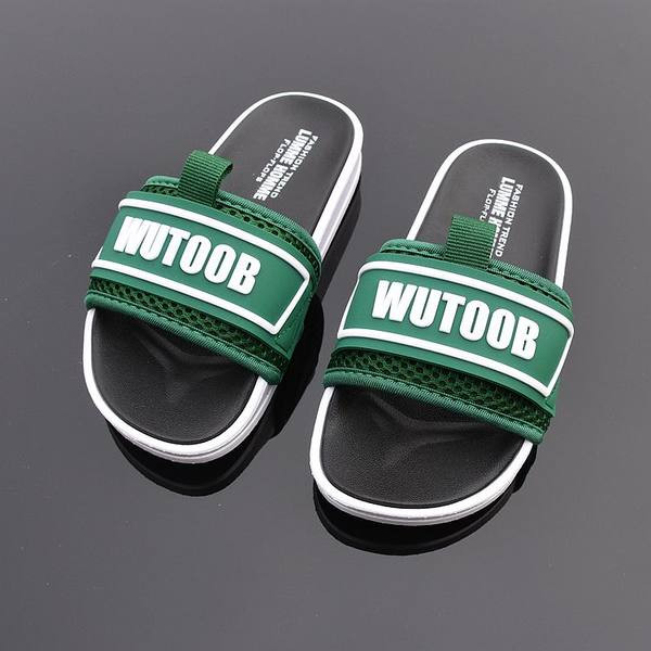 Ежедневни мъжки чехли с надпис в няколко цвята 