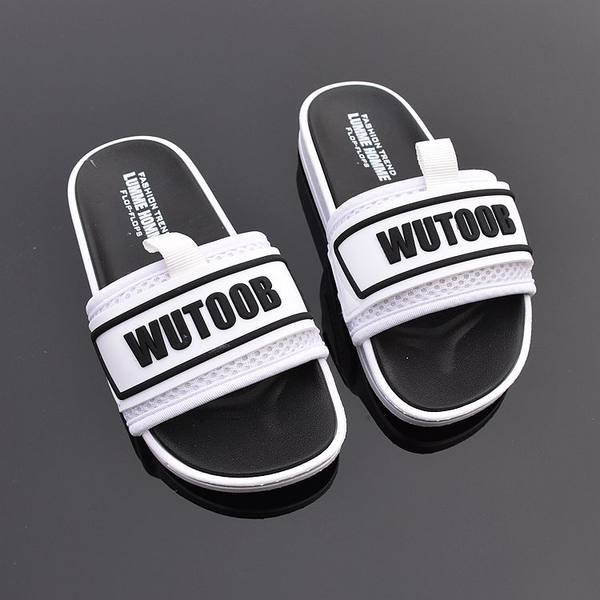 Ежедневни мъжки чехли с надпис в няколко цвята 