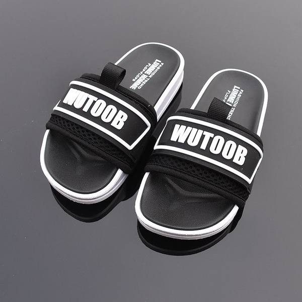 Ежедневни мъжки чехли с надпис в няколко цвята 