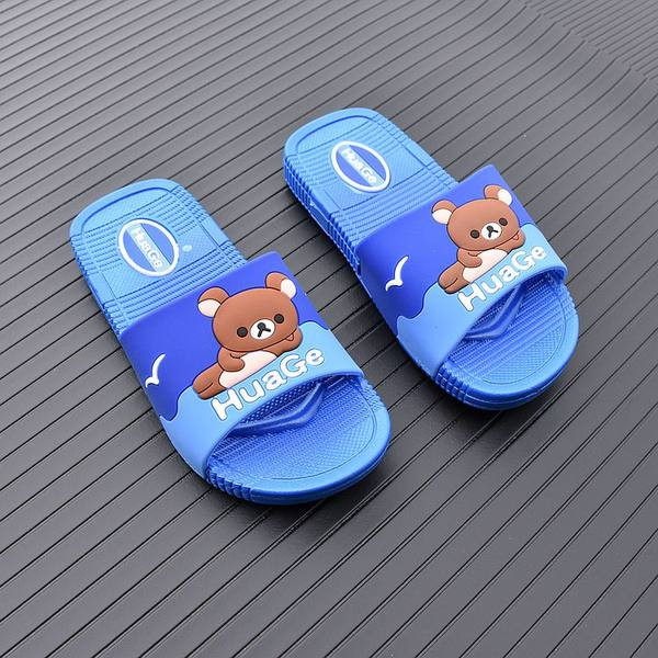 Гумени детски чехли с апликация мече