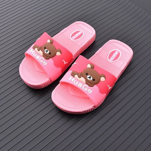 Гумени детски чехли с апликация мече