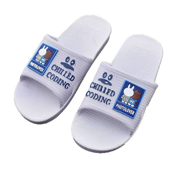 Детски ежедневни чехли с апликация и надписи в три цвята