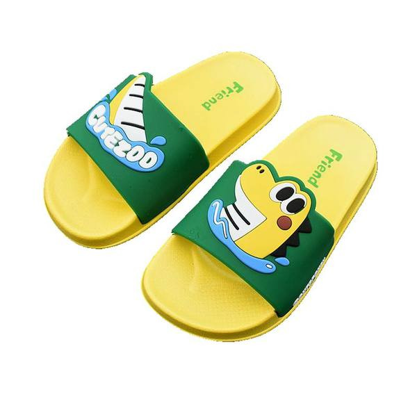 Детски гумени чехли с равна подметка и 3D елемент