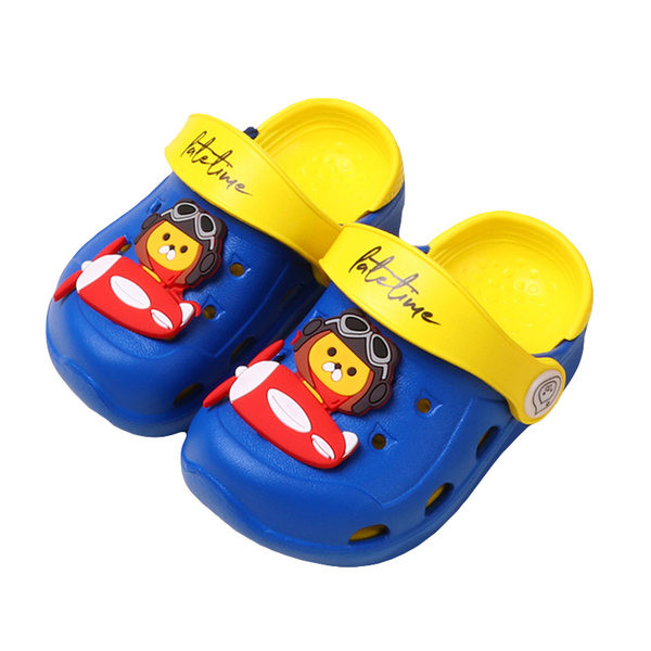 Детски гумени кроксове с цветна апликация