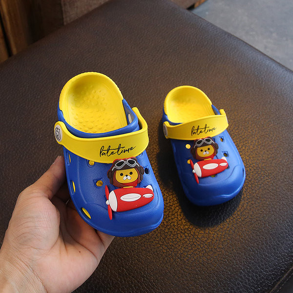 Детски гумени кроксове с цветна апликация