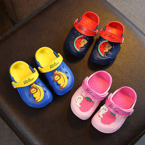 Детски гумени кроксове с цветна апликация