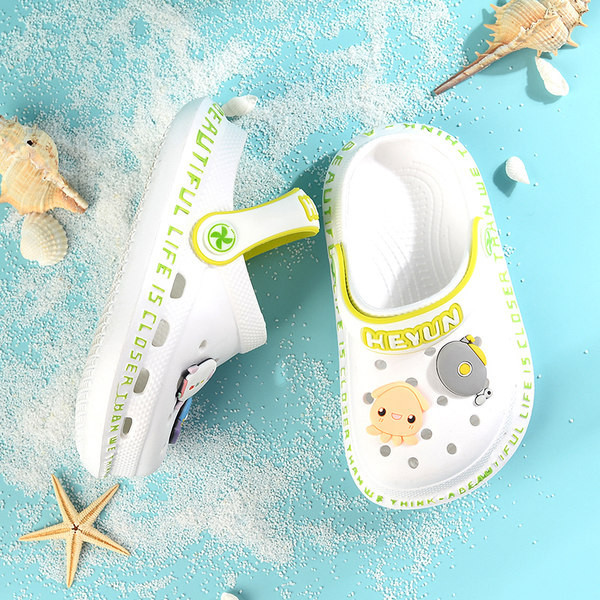 Ежедневни детски кроксове с мека подметка и цветна декорация