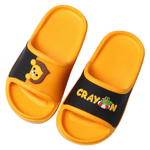 Летни гумени чехли за момчета с апликация