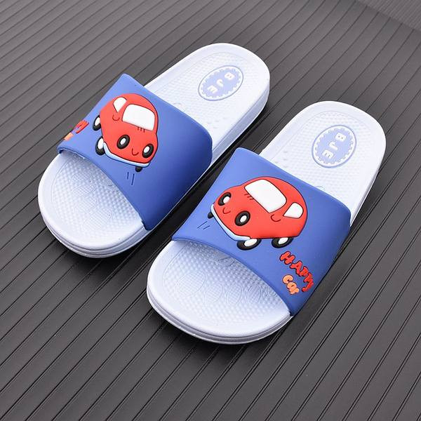 Детски гумени чехли за момчета с равна подметка