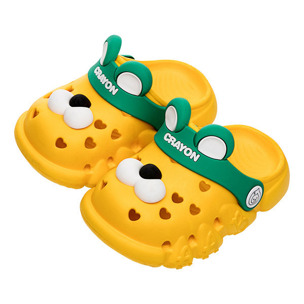 Гумени детски чехли с надписи и апликация 