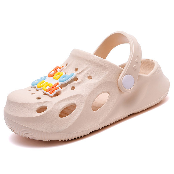 Детски ежедневни кроксове с апликация в три цвята