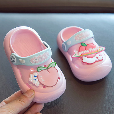 Gyermek crocs színes nyomattal és rátéttel