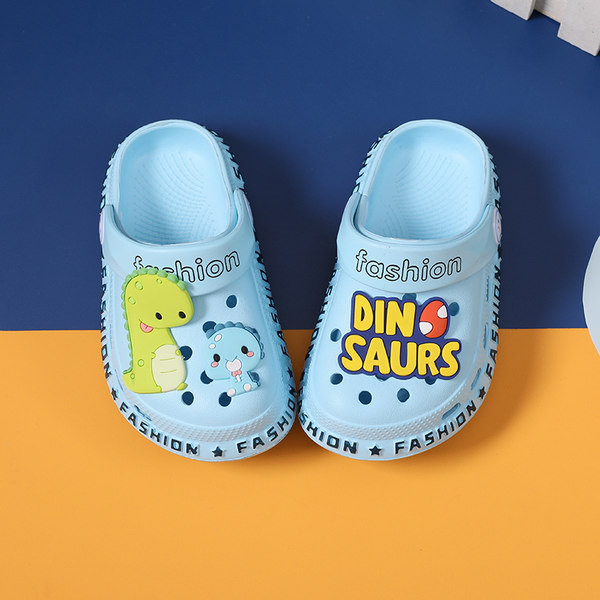 Детски чехли с надписи и апликация в няколко цвята