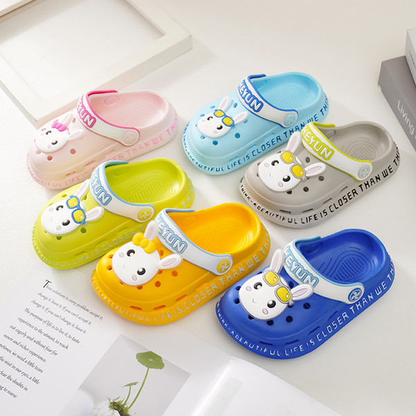 Ежедневни детски гумени кроксове с равна подметка за момичета или момчета