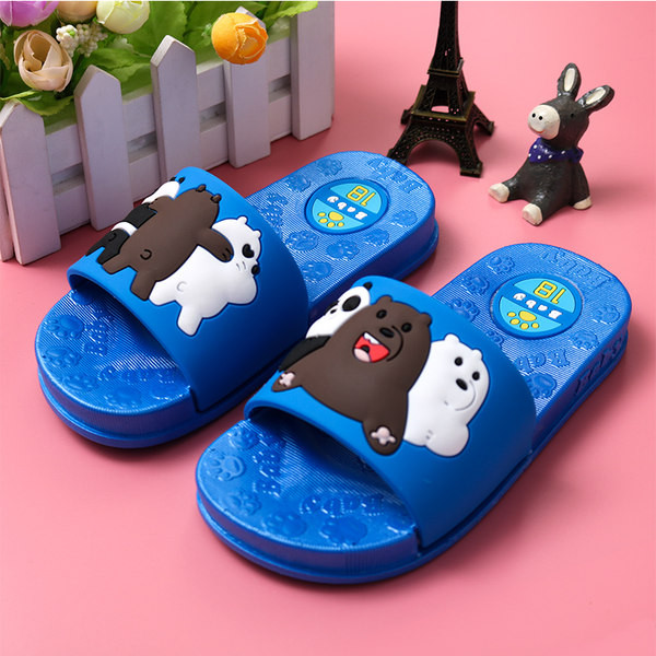 Детски летни чехли за момичета и момчета с мечета