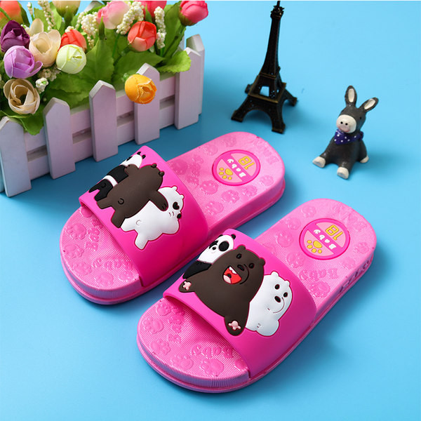 Детски летни чехли за момичета и момчета с мечета