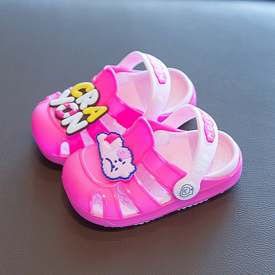 Crocs típusú gyerek gumipapucs színes felirattal
