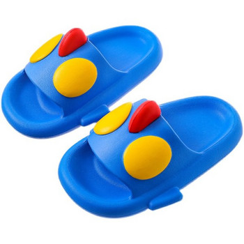 Дамски гумени чехли с апликация в няколко цвята