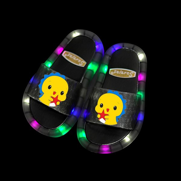 Светещи детски чехли с динозавър