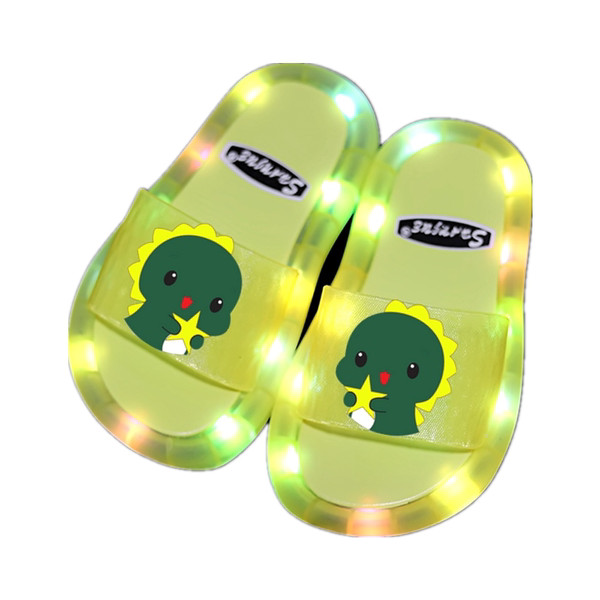 Светещи детски чехли с динозавър