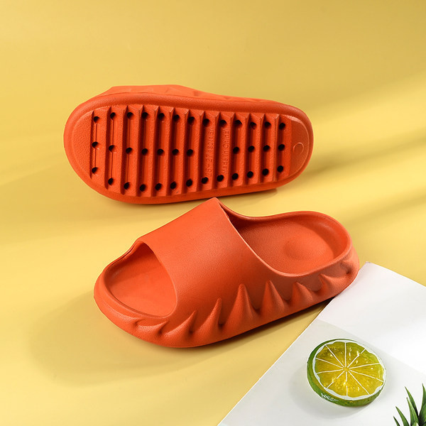 Летни едноцветни детски чехли за момчета или момичета